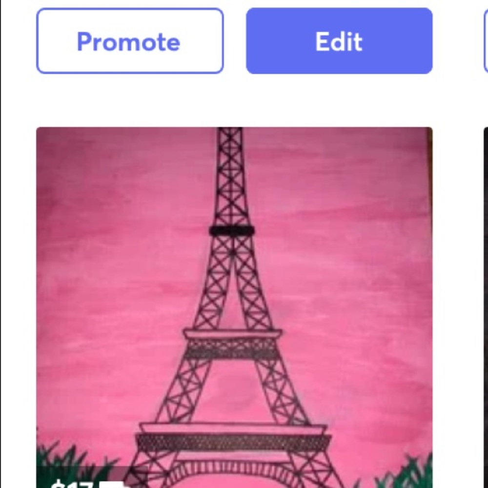 Eiffel Tower painting